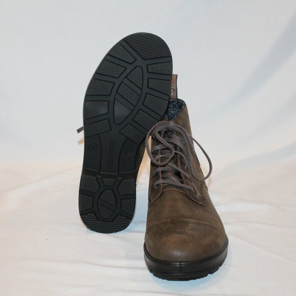 BLUNDSTONE WOMEN'S 1935 LACE UP LEATHER BOOTS ANTIQUE‎ BROWN - Picture 10 of 10
